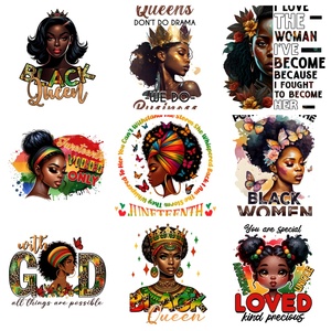 Siêu Đen Người Phụ Nữ Leopard In Truyền Nhiệt Sắt Các Bản Vá Lỗi Nữ Hoàng Dán Cho T-Shirt <span class=keywords><strong>DIY</strong></span> Trang Trí Nội Thất Tùy Chỉnh Băng Màn Hình In Ấn - Product Image 3