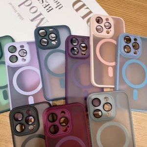 Thời Trang Mờ Từ Trường Hợp Điện Thoại Bìa <span class=keywords><strong>Iphone</strong></span> Trường Hợp Điện Thoại Cho <span class=keywords><strong>Iphone</strong></span> 17 16 15 14 13 12 11 Pro Max Chống Sốc Bìa - Product Image 2