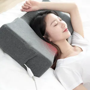 짠 수면 보조 직사각형 스마트 수면 모니터링 메모리 폼 베개 수면 보조 및 원적외선 치료 3 단계 조절 가능 6 개