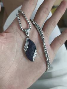 สร้อยคอแฟชั่น จี้สร้อยคอ เครื่องประดับสำหรับผู้หญิง สร้อยคอเครื่องประดับชั้นดี สร้อยคอสแตนเลส สร้อยคอไทเทเนียมประดับอาเกต - Product Image 3