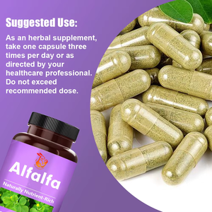 Cápsulas de Alfalfa Premium, Suplemento de Vitaminas y Minerales para el Cuidado de la Salud, Cápsulas de Apoyo Inmunológico - Product Image 4