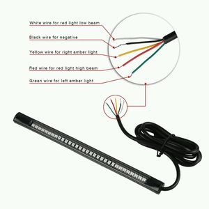 Bande LED universelle pour moto 48 SMD, feu stop, clignotant, tube étanche pour plaque d'immatriculation et feu arrière. - Product Image 6