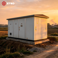Unité de substation compacte à transformateur en coffret européen, directement de l'usine, avec unité de distribution annulaire, certifiée CE