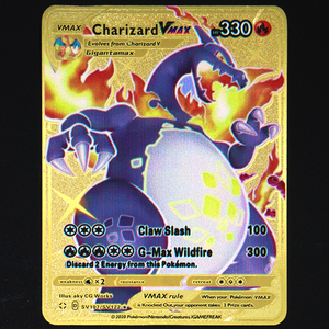 Tarjetas Pokémon <span class=keywords><strong>de</strong></span> Colección, 183200 Puntos, Super Card en Inglés, Tarjeta Metálica Dorada, <span class=keywords><strong>Pikachu</strong></span>, Charizard, Mewtwo, Vstar, Vmax - Product Image 6
