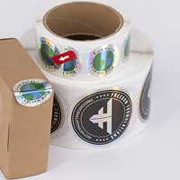 Autocollant Holographique Découpé sur Mesure Auto-Adhésif, Impression d'Étiquettes Holographiques en Vinyle Écologique et Imperméable
