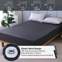 Protège-matelas imperméable certifié OEKO, style drap-housse Queen, respirant, avec poches profondes, convient aux matelas jusqu'à 18 pouces