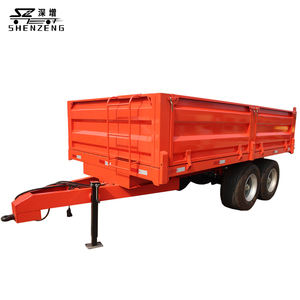 Tandem Kipper 10 toneladas de volquete Tandem Trailer Tipper Hoe Lift Trailer - Product Image 4