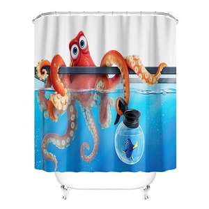 Finding <span class=keywords><strong>Nemo</strong></span> ชุดม่านอาบน้ำสี่ชิ้นปรับแต่งได้, ชุดม่านห้องน้ำวัสดุข้ามพรมแดนสำหรับใช้ในบ้าน - Product Image 5