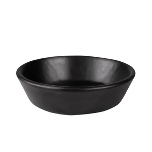 Ensembles de vaisselle en porcelaine noire Ensemble de vaisselle en céramique, ensemble de dîner en céramique mate pour la restauration Restaurant Hotel