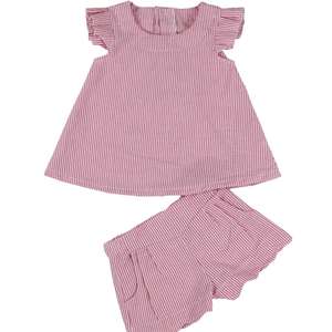 Nouvel ensemble de vêtements pour filles : débardeur à volants uni et short pour l'été - Product Image 3