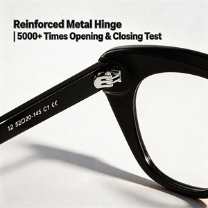 กรอบแว่นตาอะซิเตททรงแคทอายสำหรับผู้หญิง |   แว่นตาหรูหรา เลนส์ออพติคอล |   แว่นตาแฟชั่น |   รับผลิตตามสั่ง OEM ขั้นต่ำน้อย - Product Image 2