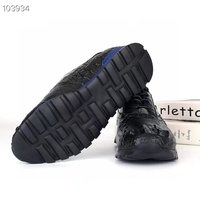 Chaussures élégantes en cuir de crocodile véritable, chaussures pour hommes en peau d'alligator, chaussures habillées formelles faites à la main pour hommes