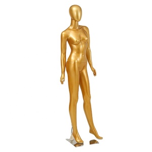 Full Body Female Mannequins Female Body Electroplated Yellow Gold Mannequin, Window <strong>Clothes</strong> Display <strong>Props</strong> - Product Image 2