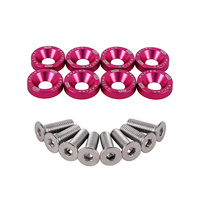 Nouveaux Fixations en Aluminium CPO de Haute Qualité, 8 Pièces/Paquet, pour Remplacement/Réparation Voiture/Moteur/Scooter, Vis Concaves et Boulons, Garantie 12 Mois
