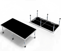 Plateforme de scène portable en alliage d'aluminium, pliable, cylindrique, mobile, pour événements, mariages, concerts, certifiée TUV, capacité de charge de 750 kg