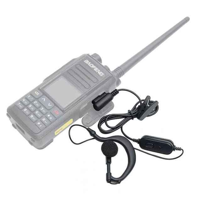 Earphone Headphone for Walkie Talkie Baofeng Wireless Dual Band Earpiece Headset with PTT for Uv5r Uv-82 Hands Free