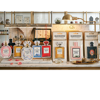 Coffrets Cadeaux de Parfums Arabes de Luxe Secrétés pour Femme, Mini Parfums Originaux et Désodorisants de Voiture en Forme de Bouteille de Parfum en Papier