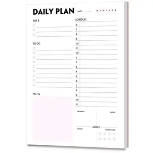 Daily weekly and monthly simple ins style self-discipline schedule time management plan note pad