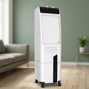 30L Tower Air Cooler Hot Selling with 28 ft Airflow Coverage Honeycomb Pads 7% EER Compact Energy Efficient Made in India - Product Image 1