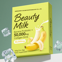 Poudre de Lait de Beauté Saveur Fraise Infusée au Collagène Halal Végétalien en Sachet – Sachets de Poudre de Lait de Beauté Multi-Saveurs au Collagène