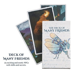 OEM ODM Standee en acrylique Stratagem 49, <span class=keywords><strong>jeu</strong></span> <span class=keywords><strong>de</strong></span> rôle <span class=keywords><strong>de</strong></span> table fantastique coloré illustré à la main, D&D The Deck of Many Friends - Product Image 5