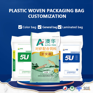 25kg 50kg 100kg hạt túi thức ăn chuyển phát nhanh đóng gói polythene nhựa phát triển Túi tùy chỉnh kích thước in không thấm nước PP dệt Túi - Product Image 3