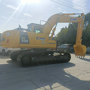 Excavatrice sur chenilles Komatsu PC220 d'occasion de haute qualité, pelle hydraulique - Product Image 5