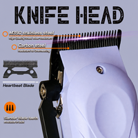 Tondeuse à cheveux professionnelle 4500mAh, moteur sans balais, faible bruit, pour barbier, salon, toilettage masculin, tondeuse électrique, rasoir