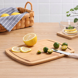 <b>Wood</b> Cutting Board Rectangle Anti Slip Kitchen Chopping <b>Block</b> For Fruit Vegetable Preparation - Product Image 1