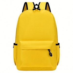 2025 New <b>Simple</b> Solid Color <b>Backpack</b> Learning <b>Backpack</b> Leisure Travel <b>Backpack</b> Wholesale - Product Image 2