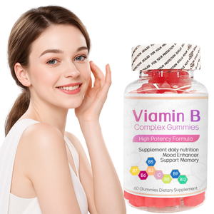 Gomitas de Complejo de Vitamina B para Mujeres y Hombres Adultos, Suplemento de Vitamina B, Gomitas de Complejo de Vitaminas B para Energía y Salud Cerebral - Product Image 1