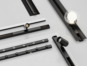 Arcllux 12W Mini LED Luz lineal 15mm Perfil de aluminio antideslumbrante Riel de pista magnética Interior CE ROHS Compatible con E27 Tipo de base - Product Image 5