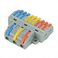Bloc de bornes compact universel PC Mini en cuivre à 2/3 broches pour fixation de trous, connexion rapide des conducteurs