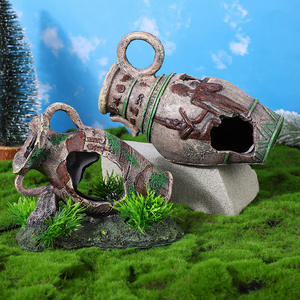 Modern Retro Style Resin Grass Skew <strong>Pot</strong> 5W Outdoor &amp; Kitchen Aquarium Decor Packed in Bags for <strong>Fish</strong> &amp; Shrimp - Product Image 5