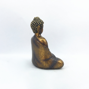 カスタマイズ可能な黄金の樹脂座っている瞑想禅仏<span class=keywords><strong>Shakyamuni</strong></span>像 - Product Image 3