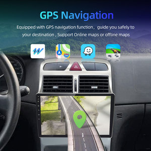 Autoradio Android avec écran tactile HD IPS de 9 pouces, navigation GPS, CarPlay sans fil, pour Peugeot 307 2002-2013 - Product Image 2