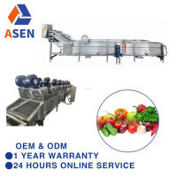 Automatische Fruitgroente Luchtbel Wasmachine Groente Droogmachine Fruit En Groente Waslijn