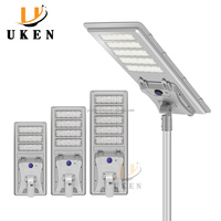 Lampe de rue solaire intelligente intégrée tout-en-un de haute qualité, boîtier en aluminium imperméable pour extérieur