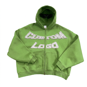 Sudadera con capucha holgada para hombre, estilo streetwear de primavera, con estampado de dibujos animados, sin cordones, personalizable, vintage, efecto desgastado por el sol, con forro polar, ecológica. - Product Image 2