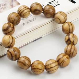 Vietnamese Agarwood <b>Bracelet</b> 15mm Single Strand Wooden Beads Unisex Jewelry Gift - Product Image 4