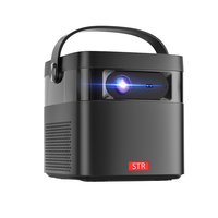 Projecteur DLP 4K 16 Go P12 Full HD 1080P 500 ANSI Lumens Android 9 Mise au point automatique Batterie 9000 mAh Vidéo Home Cinéma Portable - Vente Flash