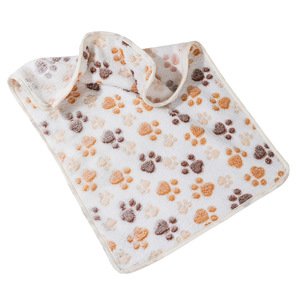 En stock – Vente en gros – Couverture de luxe pour animaux de compagnie – Hiver – Quatre saisons – Polaire corail chaude – Motif patte – Douce – Pour chat et chien – Dropshipping - Product Image 5