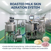 Système d'aération de crème de lait torréfiée YUCHO à technologie avancée exportée aux États-Unis, contrôlé par PLC, pour la production professionnelle de yaourt et de crème de lait.