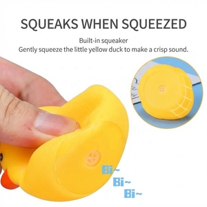 Hot Sale Custom With Logo Low Price and Low MOQ Promotional Gift and Shape Mini RubberDuck Wholesale Kid Toys Sound Expression - Product Image 3