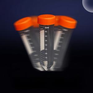 प्रयोगशाला स्टेरिल 15 मिली 50 मिलीलीटर चिकित्सा पीपी प्लास्टिक कंसेंट्रीफ्यूज ट्यूब के साथ स्क्रू कैप ओम अनुकूलन योग्य फ्लैट बॉटम - Product Image 1