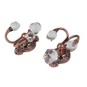 Nhà Máy Phong Cách Cổ Giá Rẻ Trung Quốc Cung Cấp Sang Trọng Rhinestone Rèm Tắm Tiebacks Móc - Product Image 1