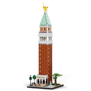 Reobrix St. Mark's Campanile <b>Plastic</b> Building <b>Blocks</b> 800+ Pieces Architectural Model Desktop Ornament Toy for Ages 10+ - Product Image 1