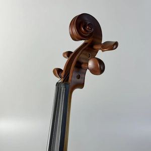 Viola de Madera Maciza Personalizada para Estudiantes, Pintada, con Arco de Madera de Brasil, Tapa de Abeto y Fondo/Lados de Arce, a Precio Económico - Product Image 5