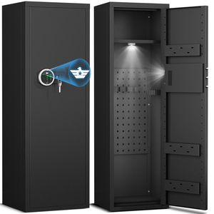 Caja Fuerte <span class=keywords><strong>de</strong></span> Almacenamiento <span class=keywords><strong>de</strong></span> <span class=keywords><strong>Armas</strong></span> <span class=keywords><strong>de</strong></span> Acero Laminado en Frío <span class=keywords><strong>de</strong></span> Alta <span class=keywords><strong>Seguridad</strong></span> con Cerradura Digital Electrónica, Cerradura con Llave, Montaje en Pared <span class=keywords><strong>para</strong></span> <span class=keywords><strong>Armas</strong></span> - Product Image 1