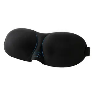 3D轮廓100% 遮光眼罩，适合睡眠，带可调节肩带